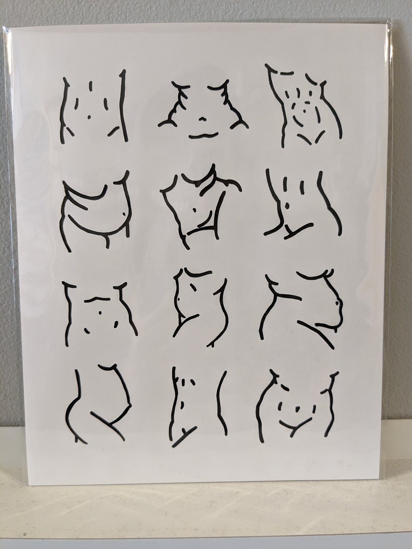 Postpartum bellies self-love prints, Asst'd