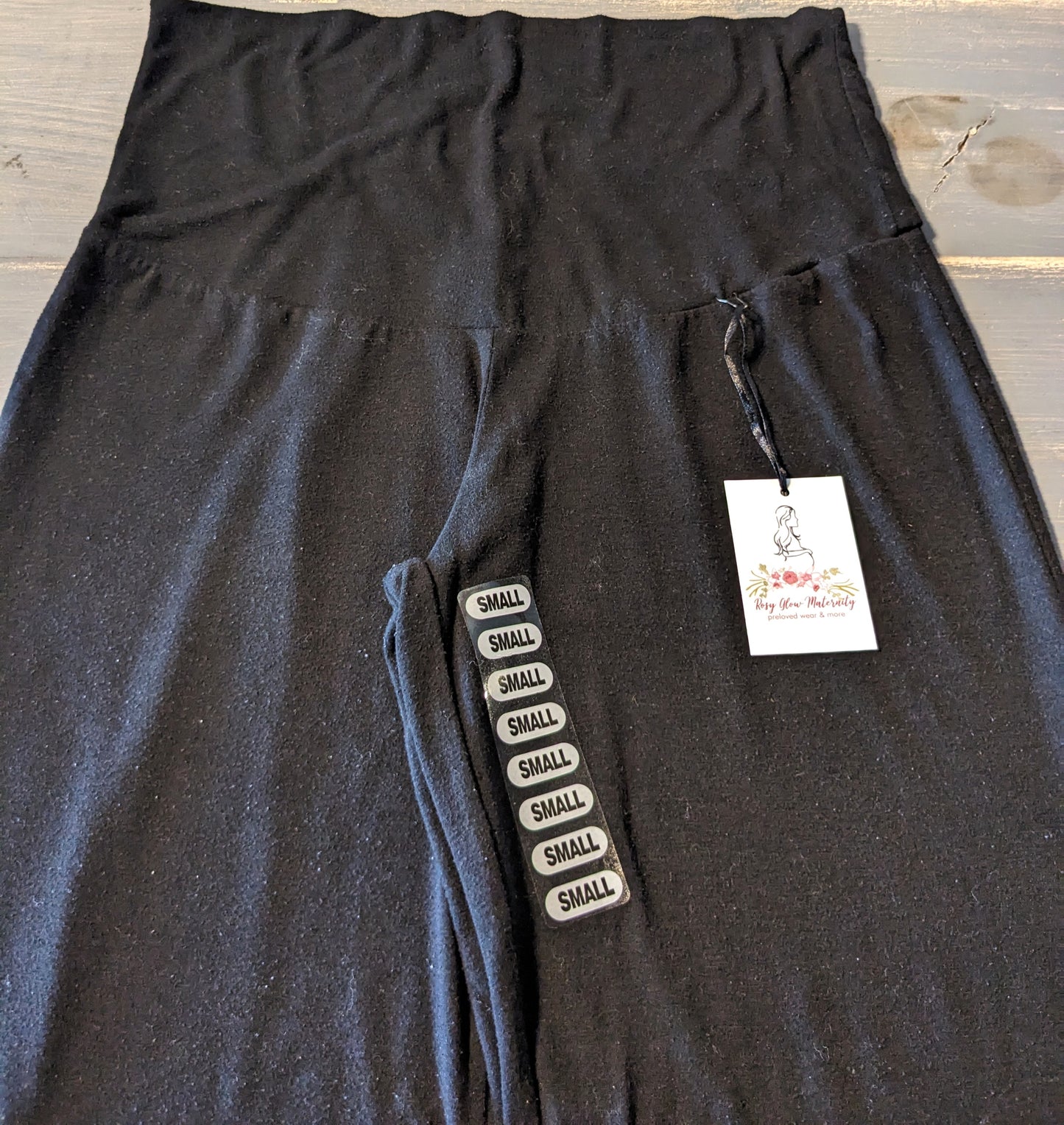 Mid panel 28" yoga pants, Black