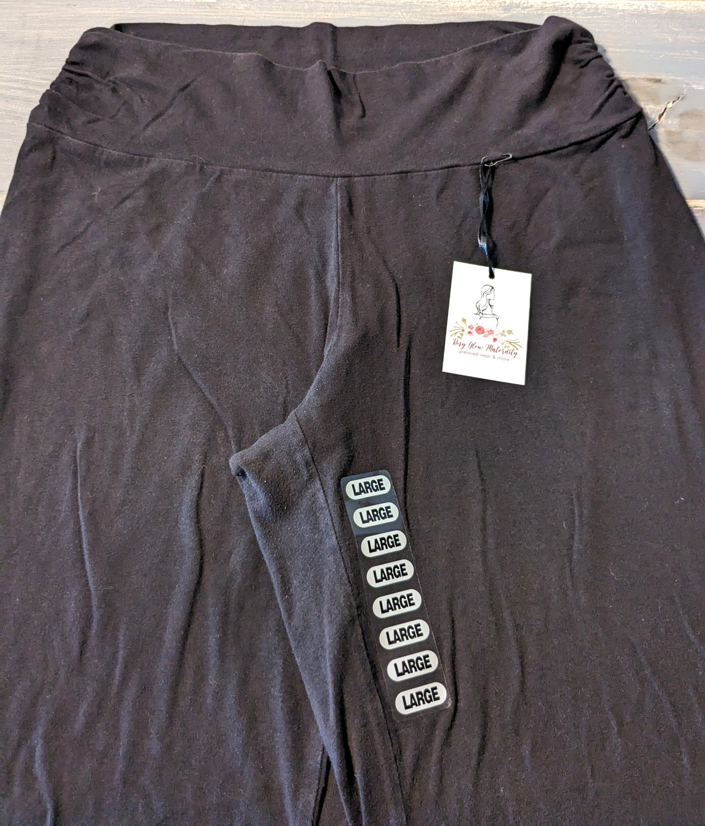 Under-belly panel 28" lounge pants, Black