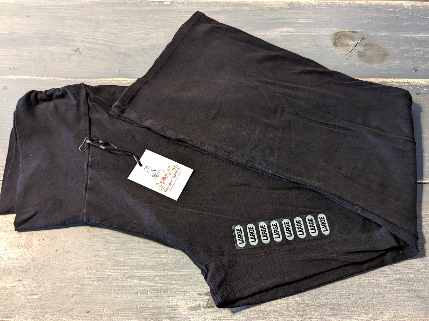 Under-belly panel 28" lounge pants, Black