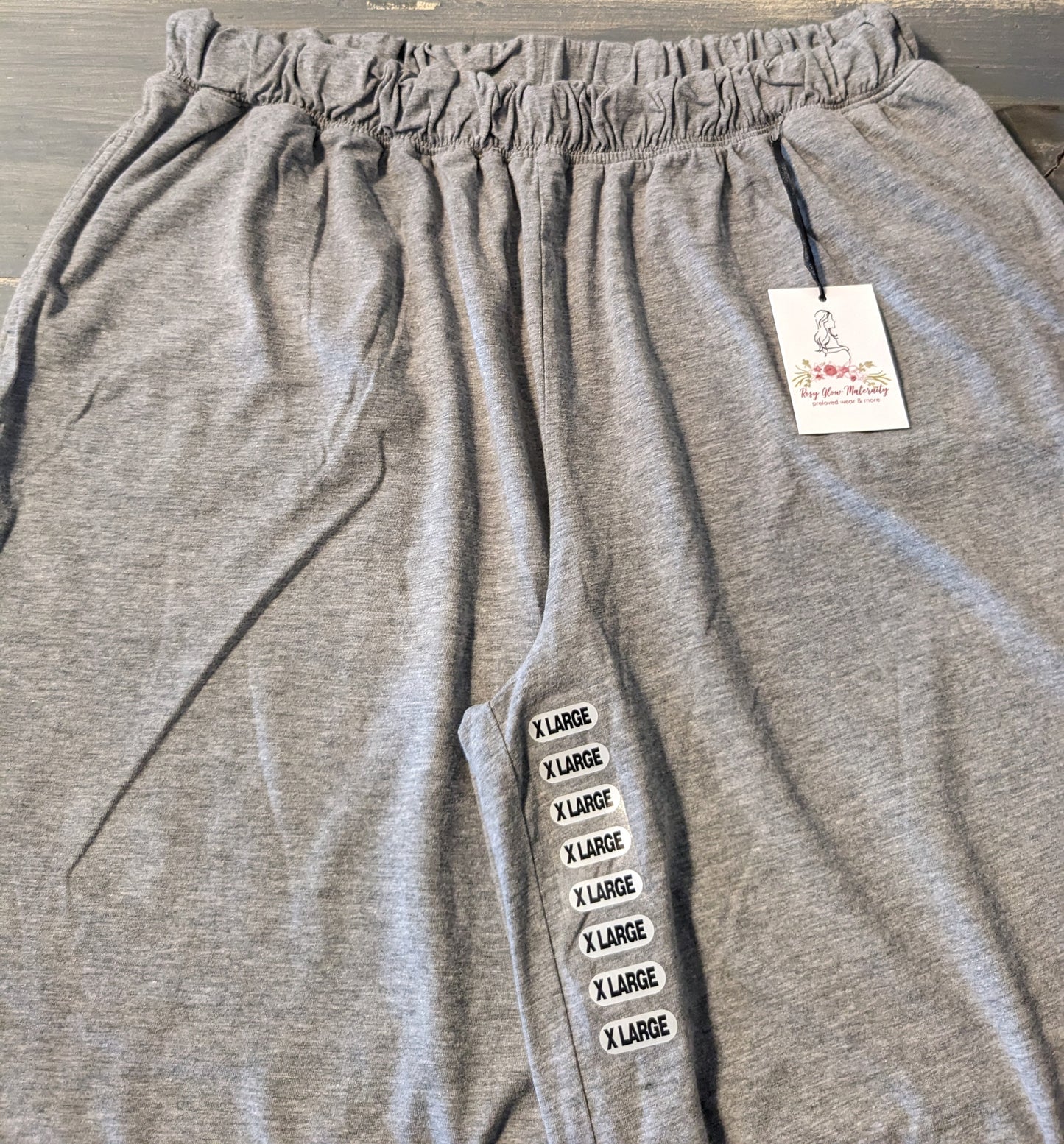 Under-belly 23" wide leg lounge pants, Grey