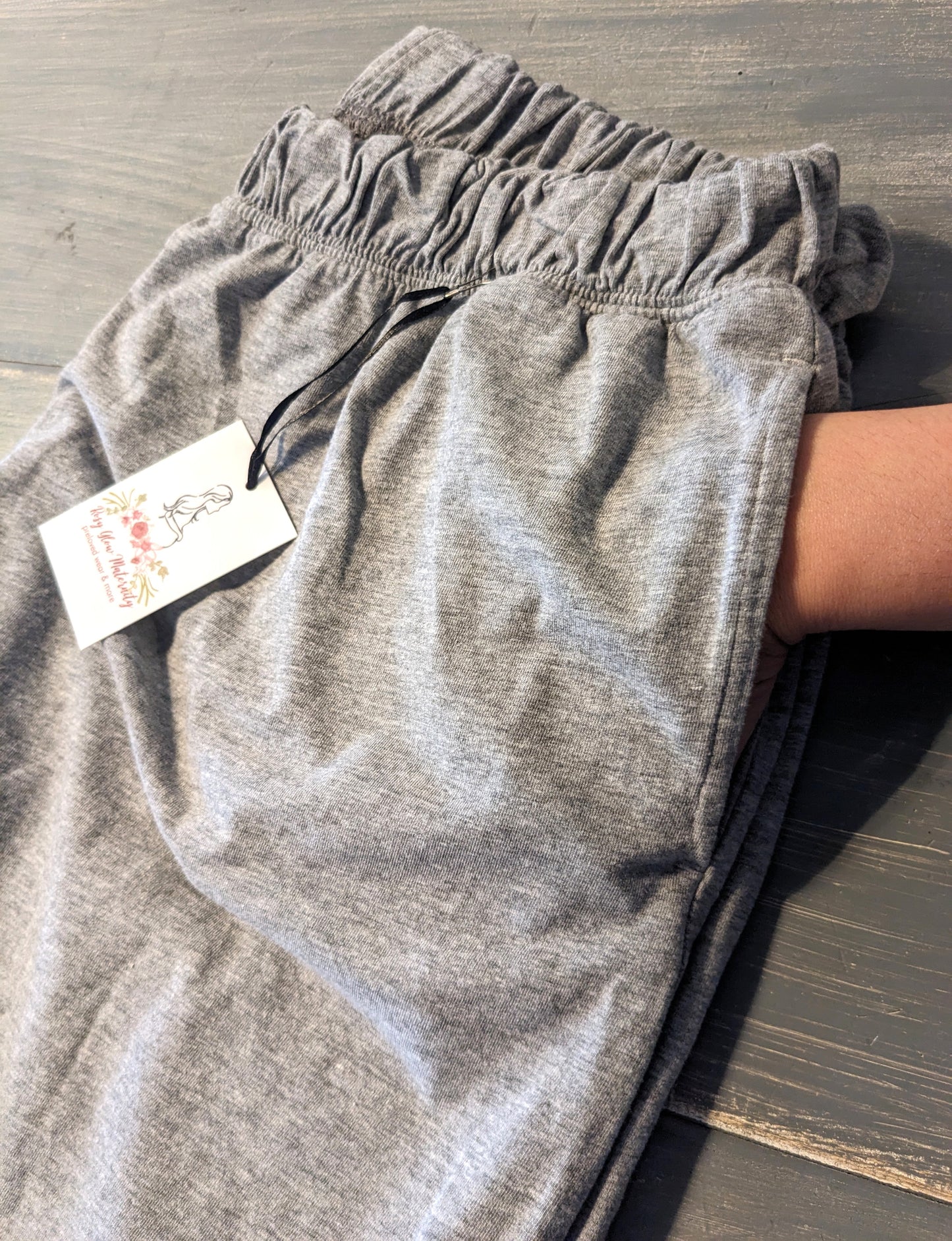 Under-belly 23" wide leg lounge pants, Grey