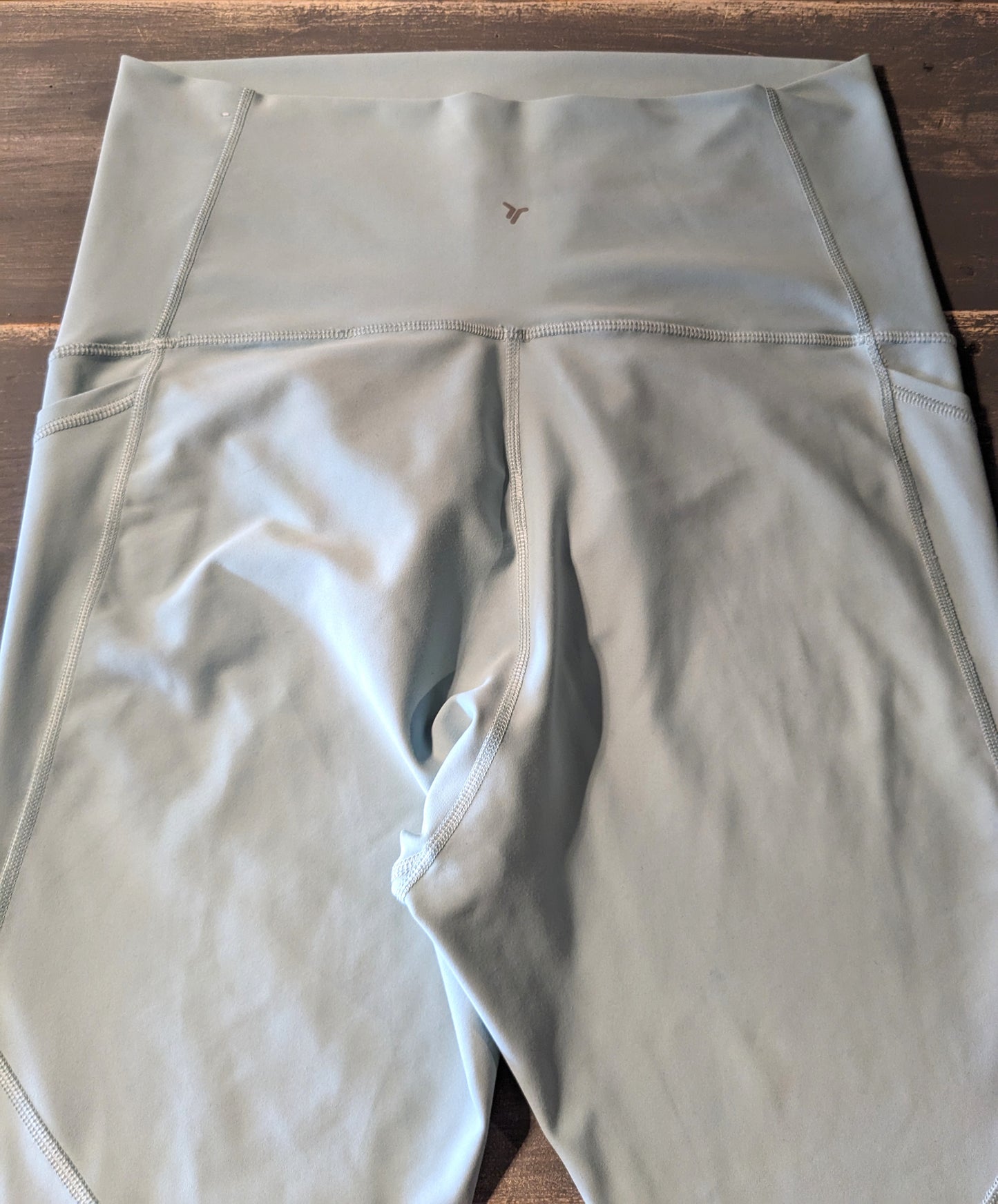 Active full panel side pockets 24" leggings, Mint