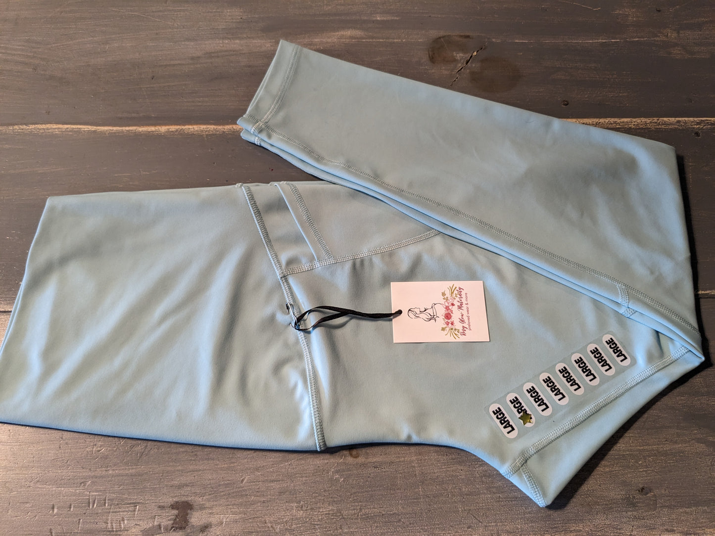 Active full panel side pockets 24" leggings, Mint