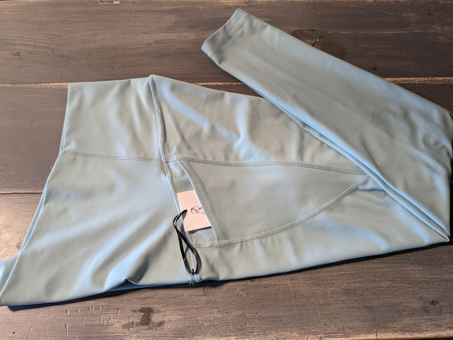 Active full panel side pockets 24" leggings, Mint