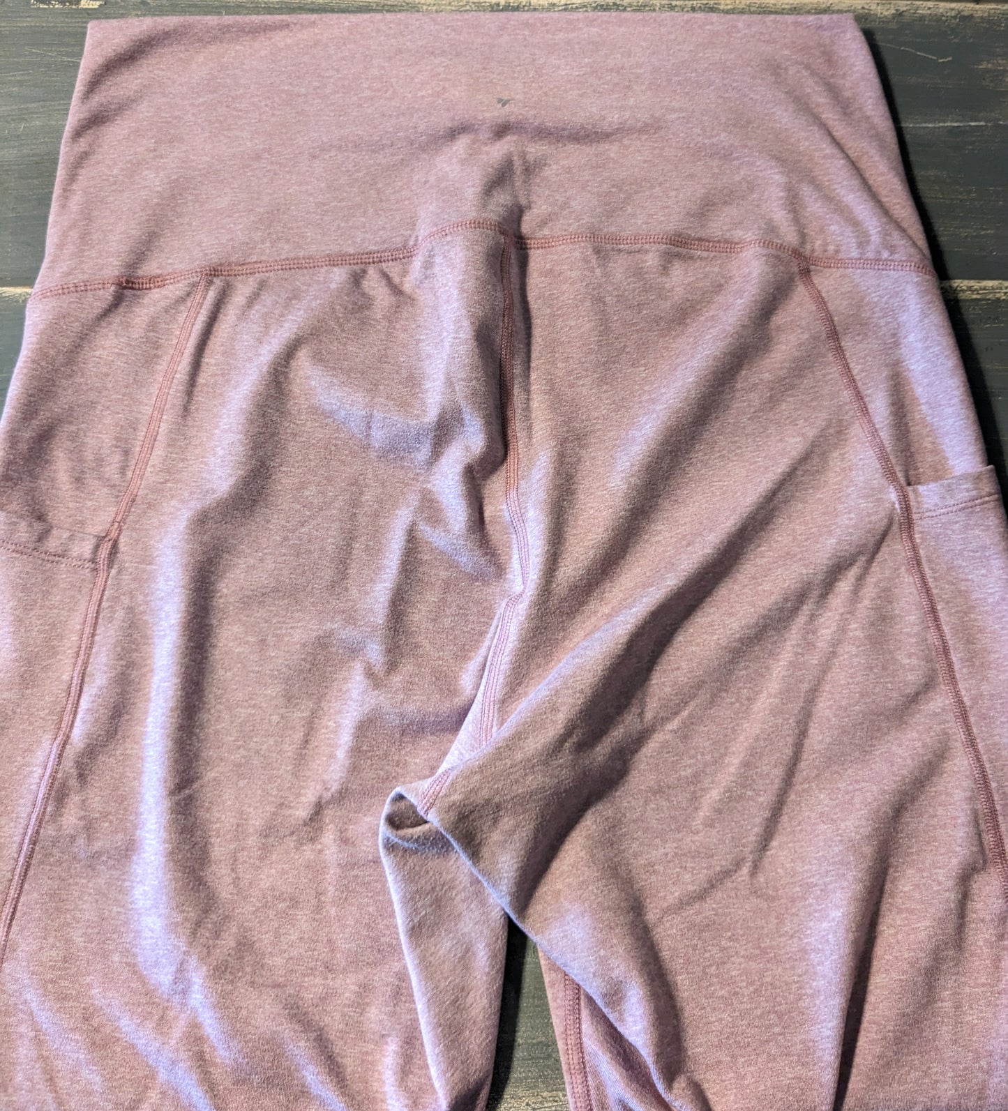 Active full panel side pockets 28" leggings, Mauve