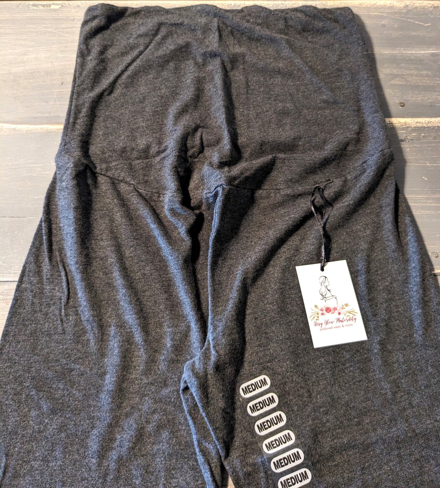 Classic full panel 22" cropped leggings, Charcoal