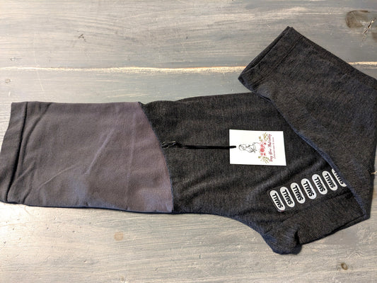 Full panel 16" cropped leggings, Charcoal