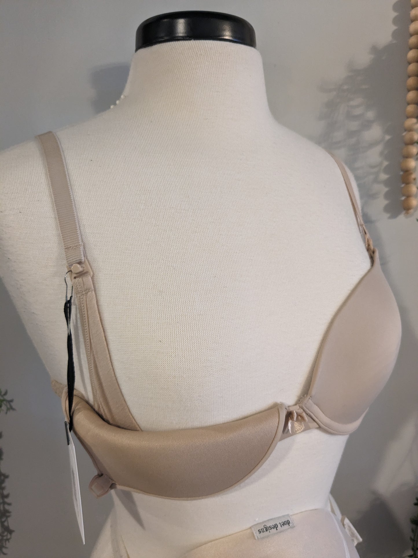 Clasp strap nursing underwire bra, Nude