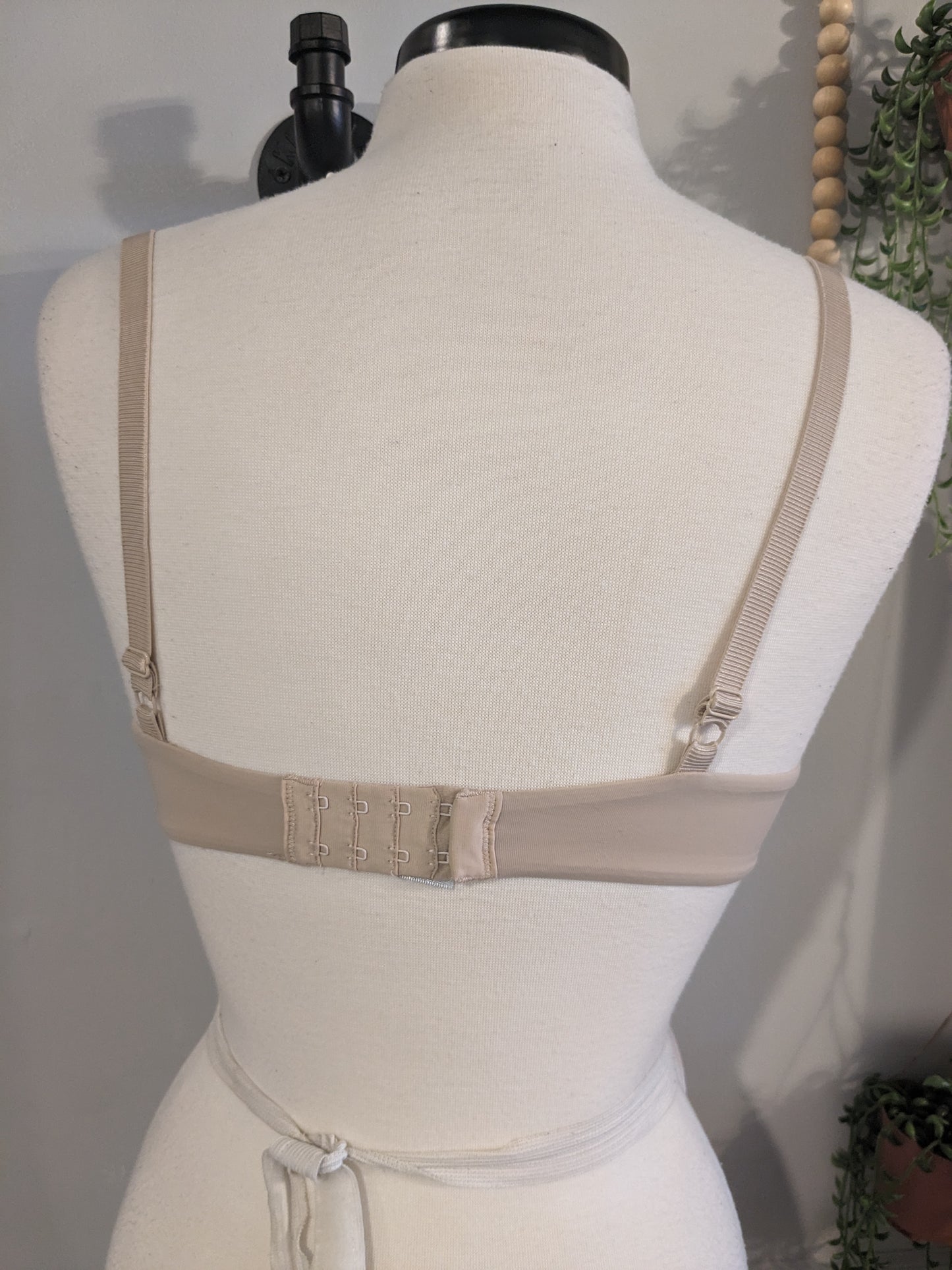 Clasp strap nursing underwire bra, Nude