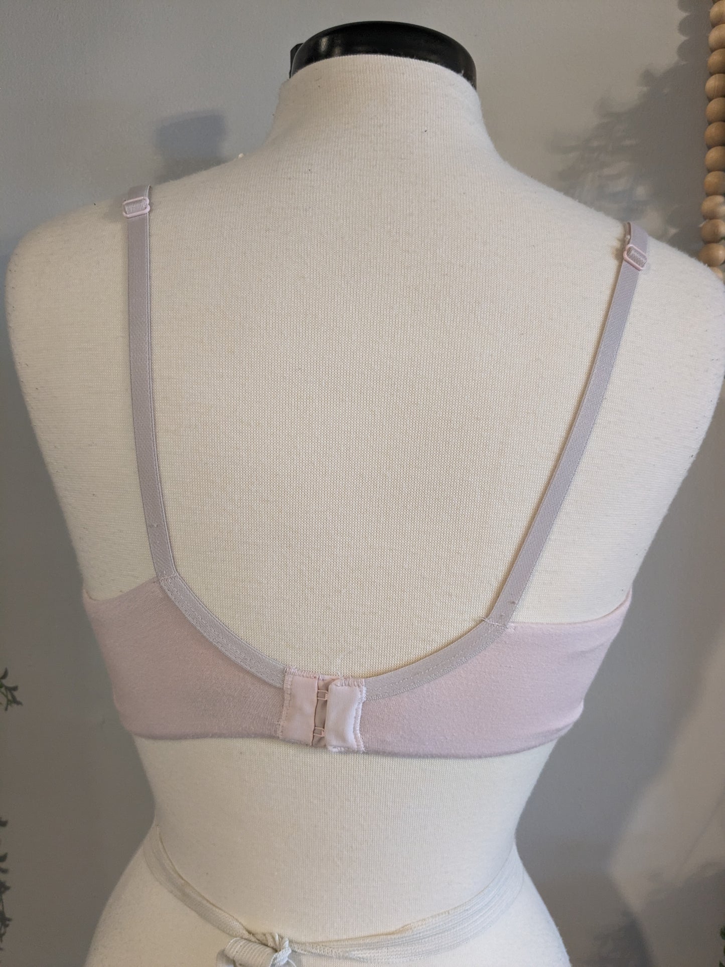Clasp strap lightly lined nursing bralette, Mauve