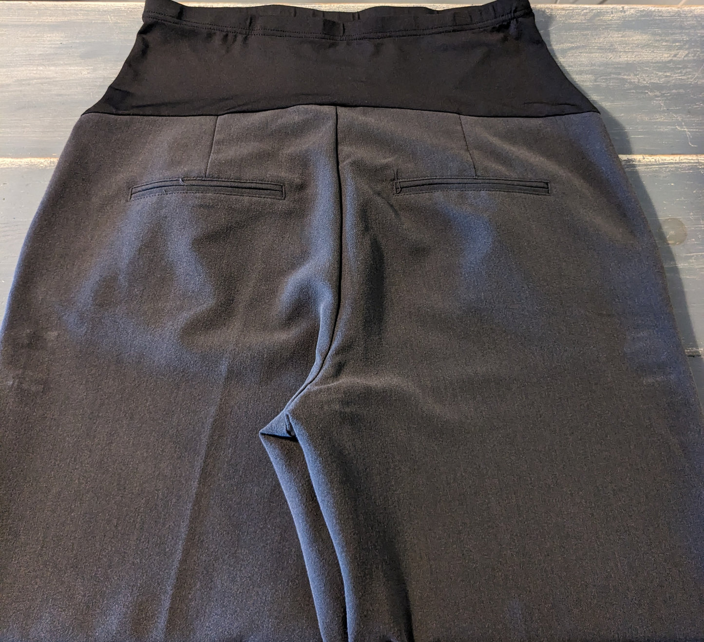 Full panel 31" wide leg trousers, Charcoal