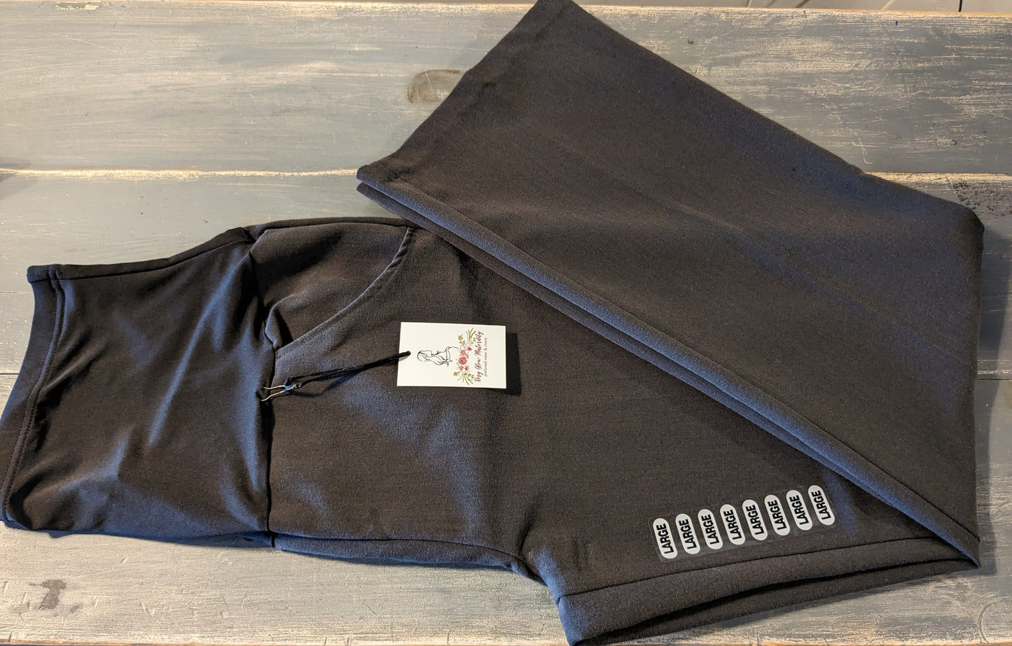 Full panel 31" wide leg trousers, Charcoal