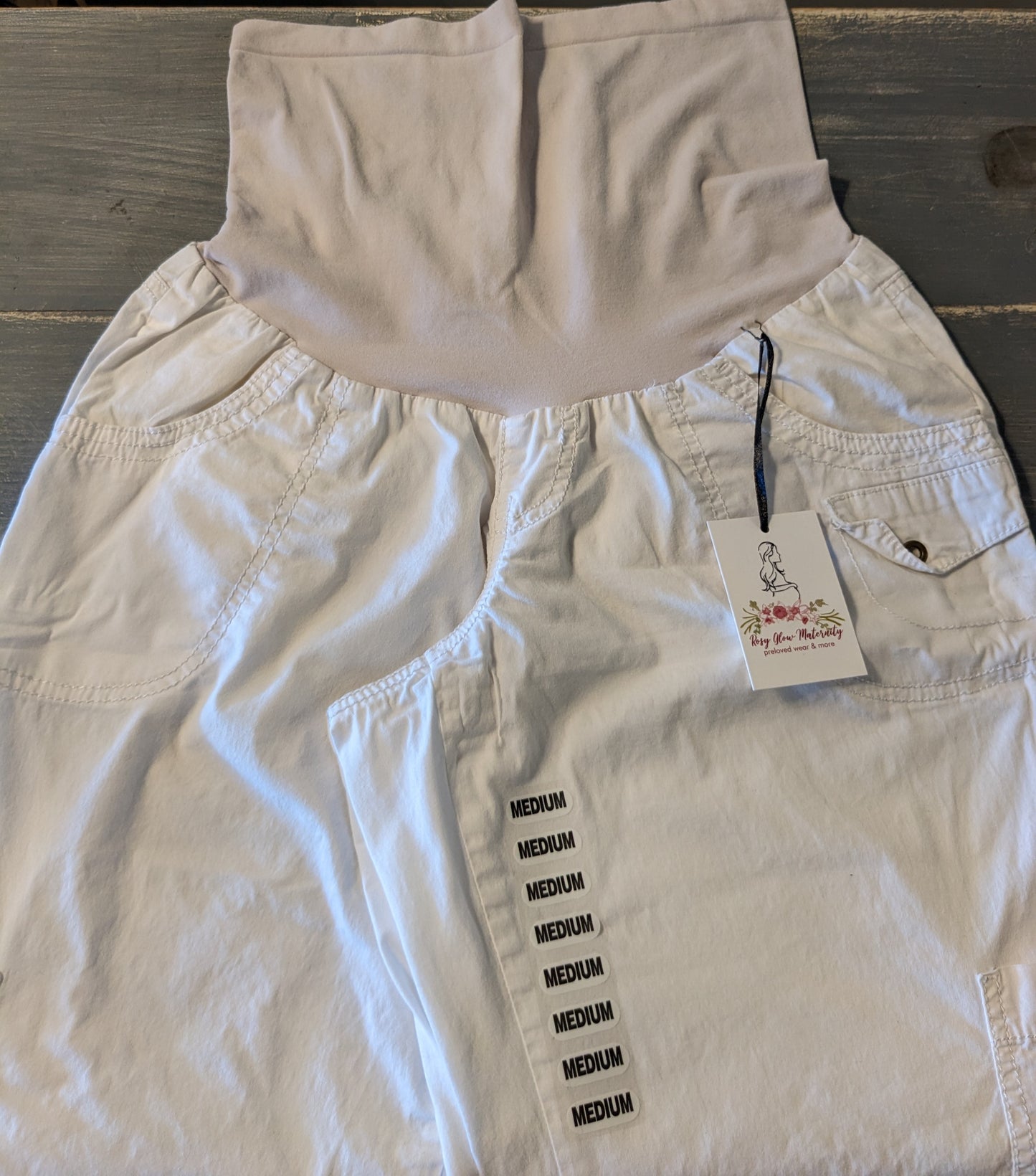 Full panel 28" capris cargo pants, Multi