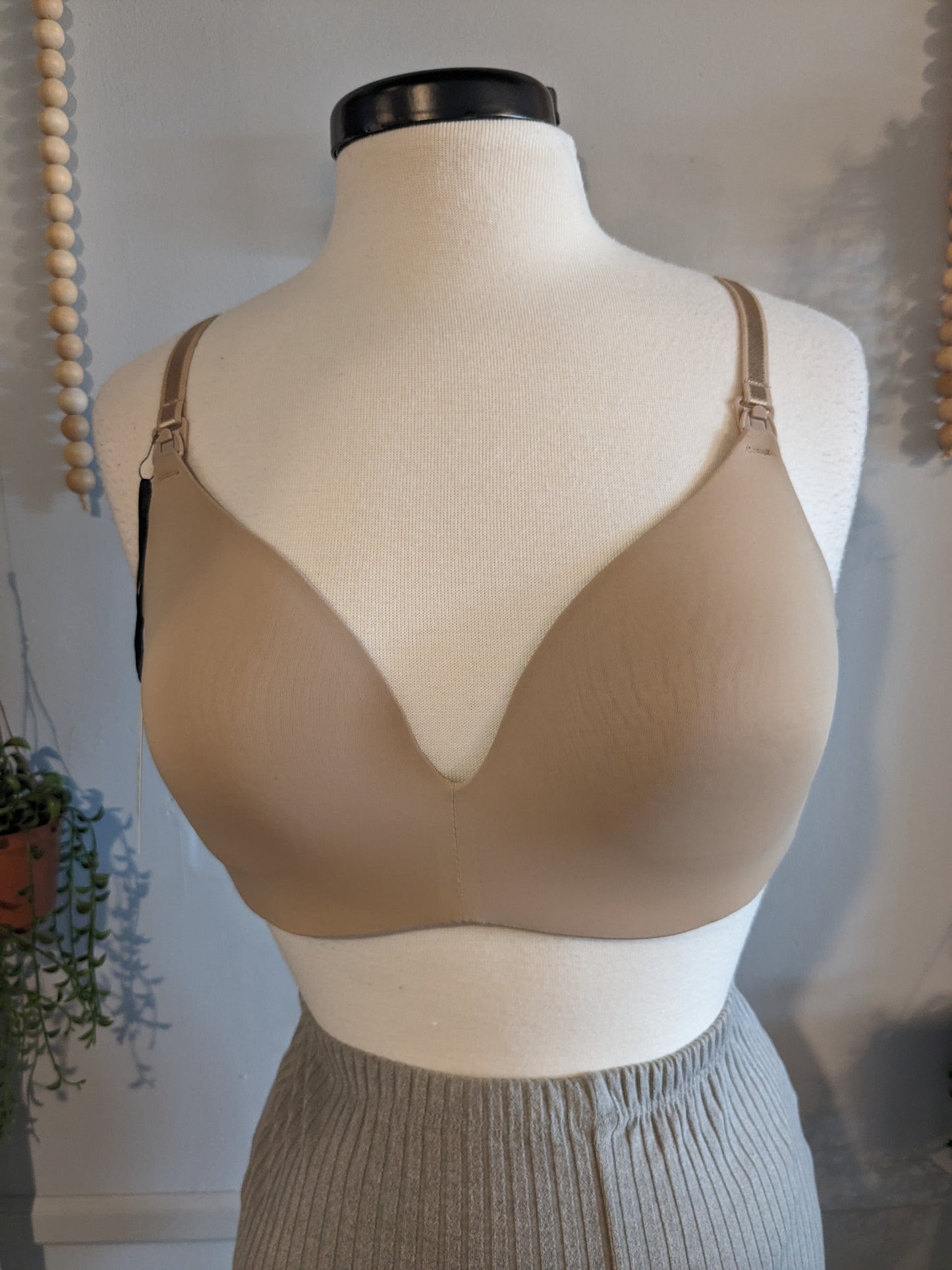 Clasp strap lightly lined wirefree nursing bra, Multi