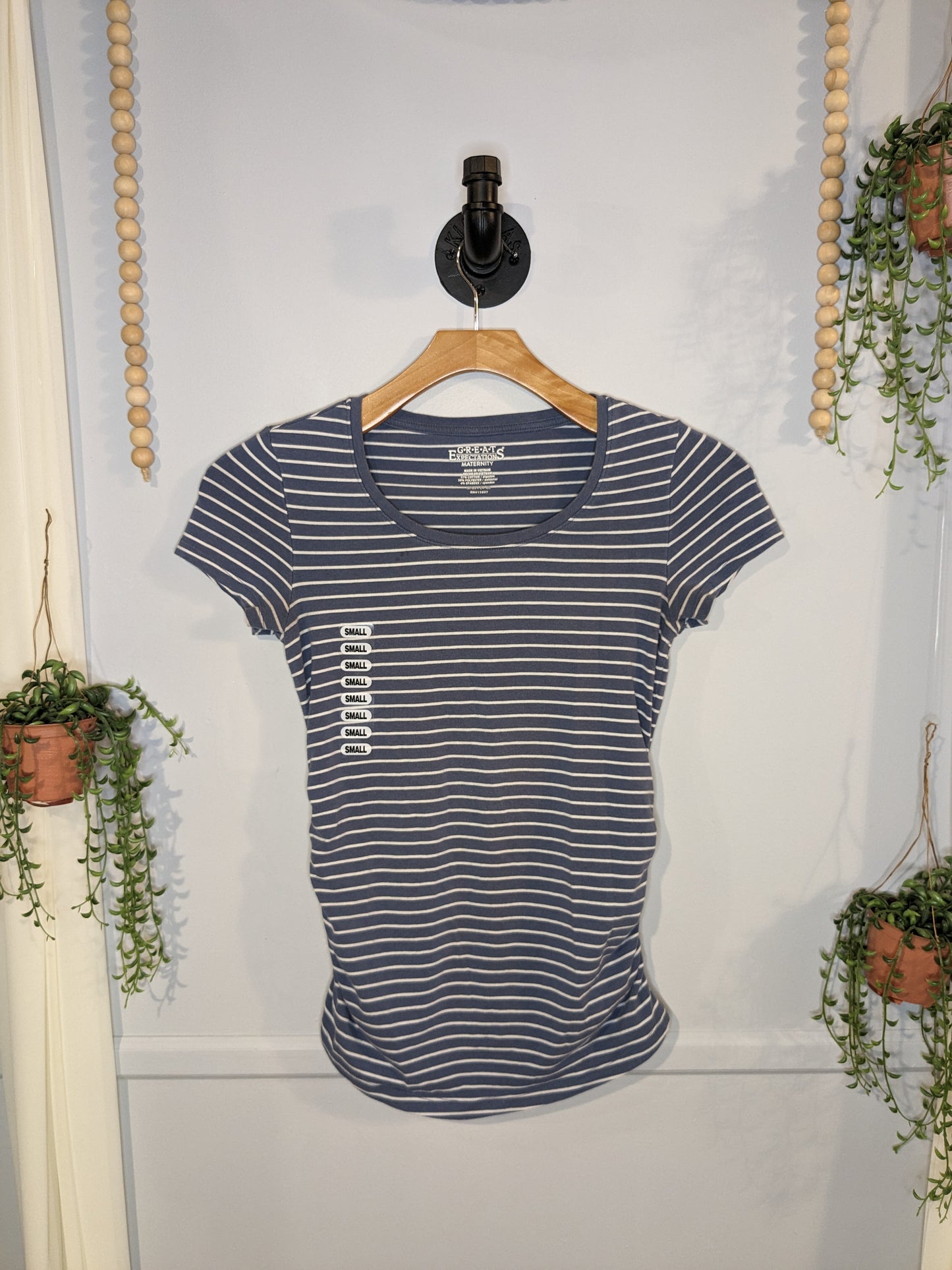 Basic fitted scoop neck SS tee, Multi
