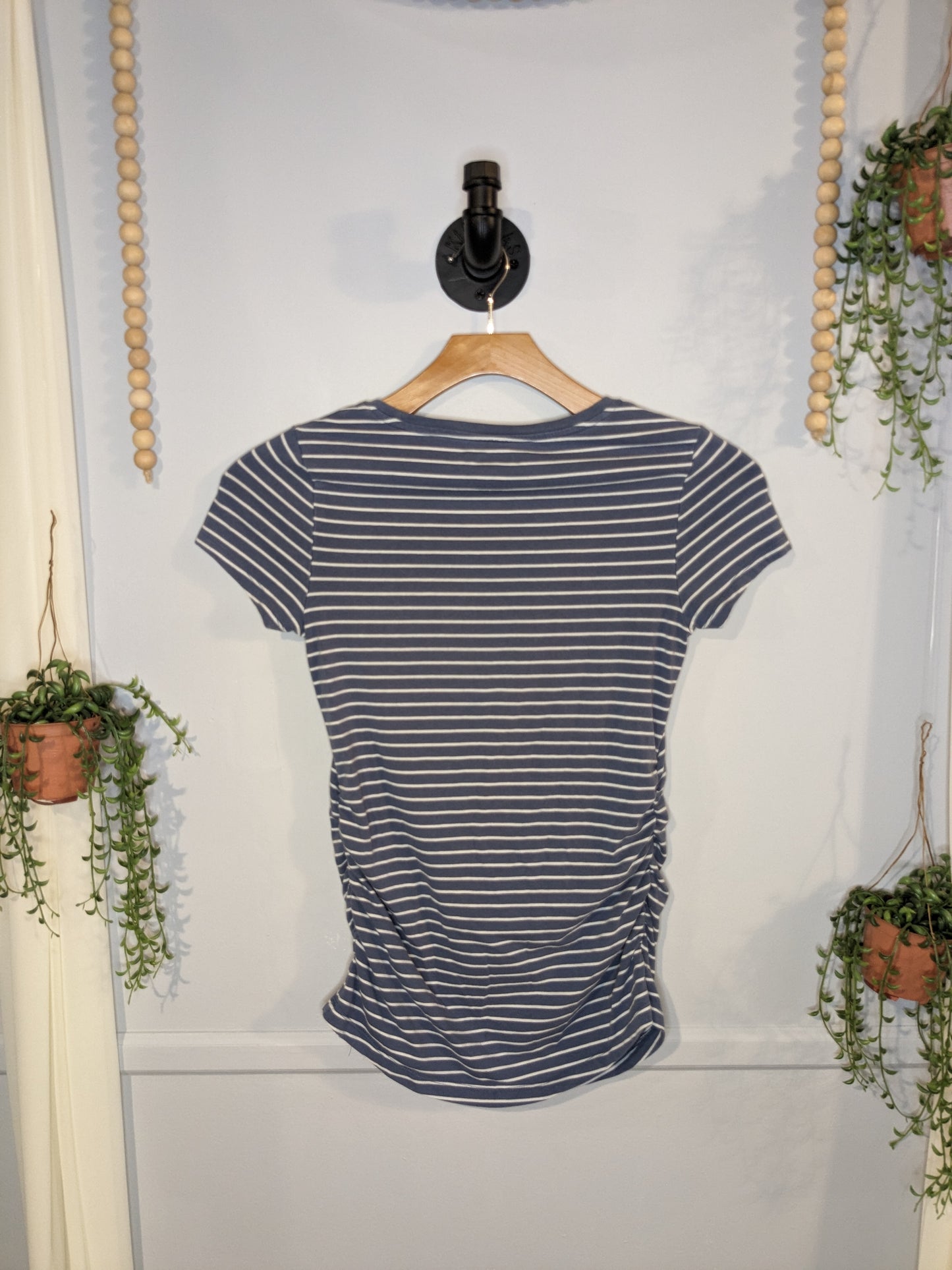 Basic fitted scoop neck SS tee, Multi