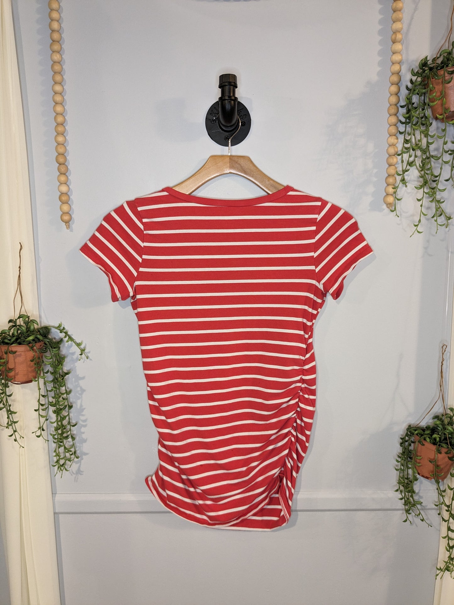 Basic fitted scoop neck SS tee, Multi