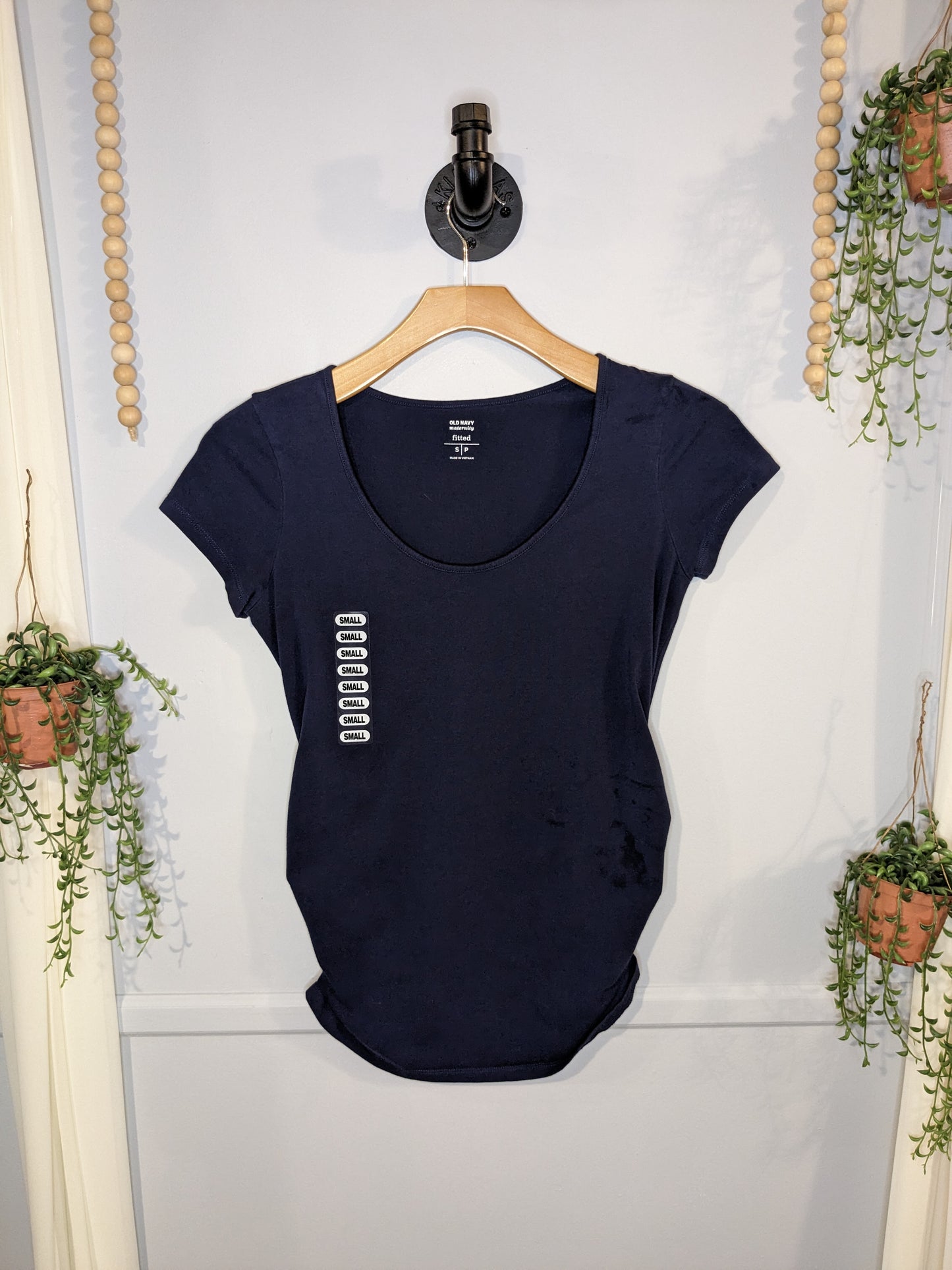 Essential fitted scoop neck SS tee, Multi