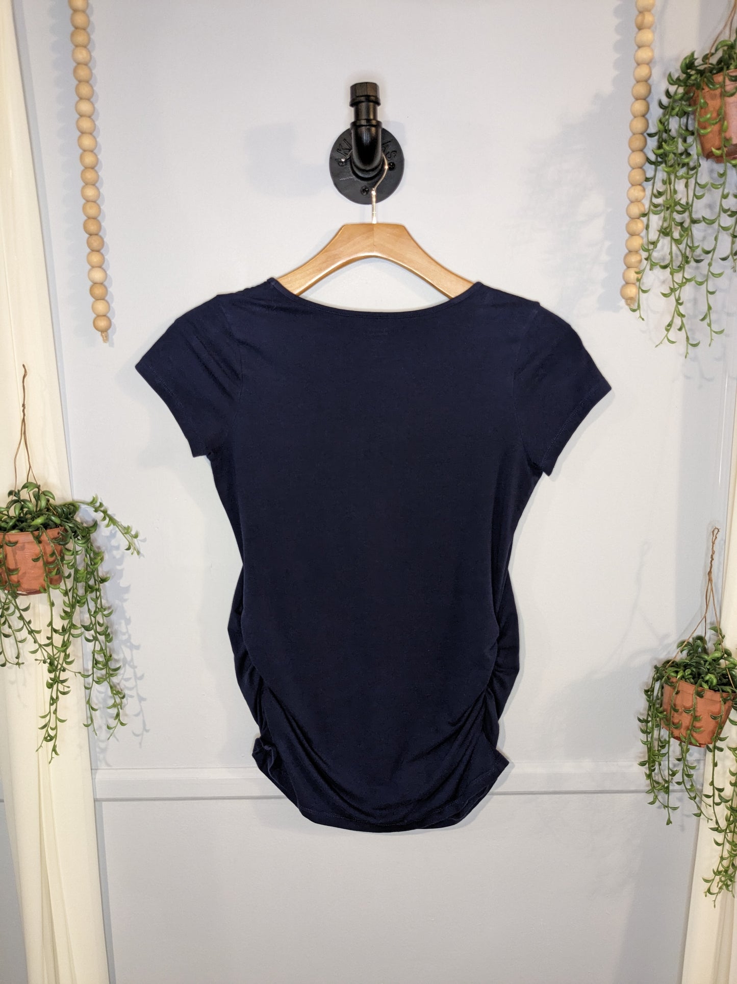 Essential fitted scoop neck SS tee, Multi