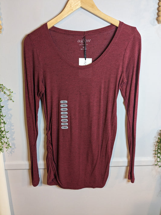 Classic fitted round neck LS tee, Multi