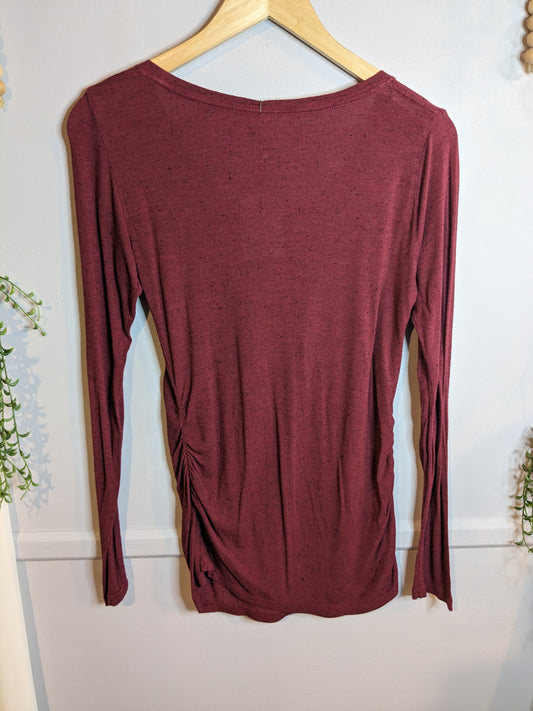 Classic fitted round neck LS tee, Multi