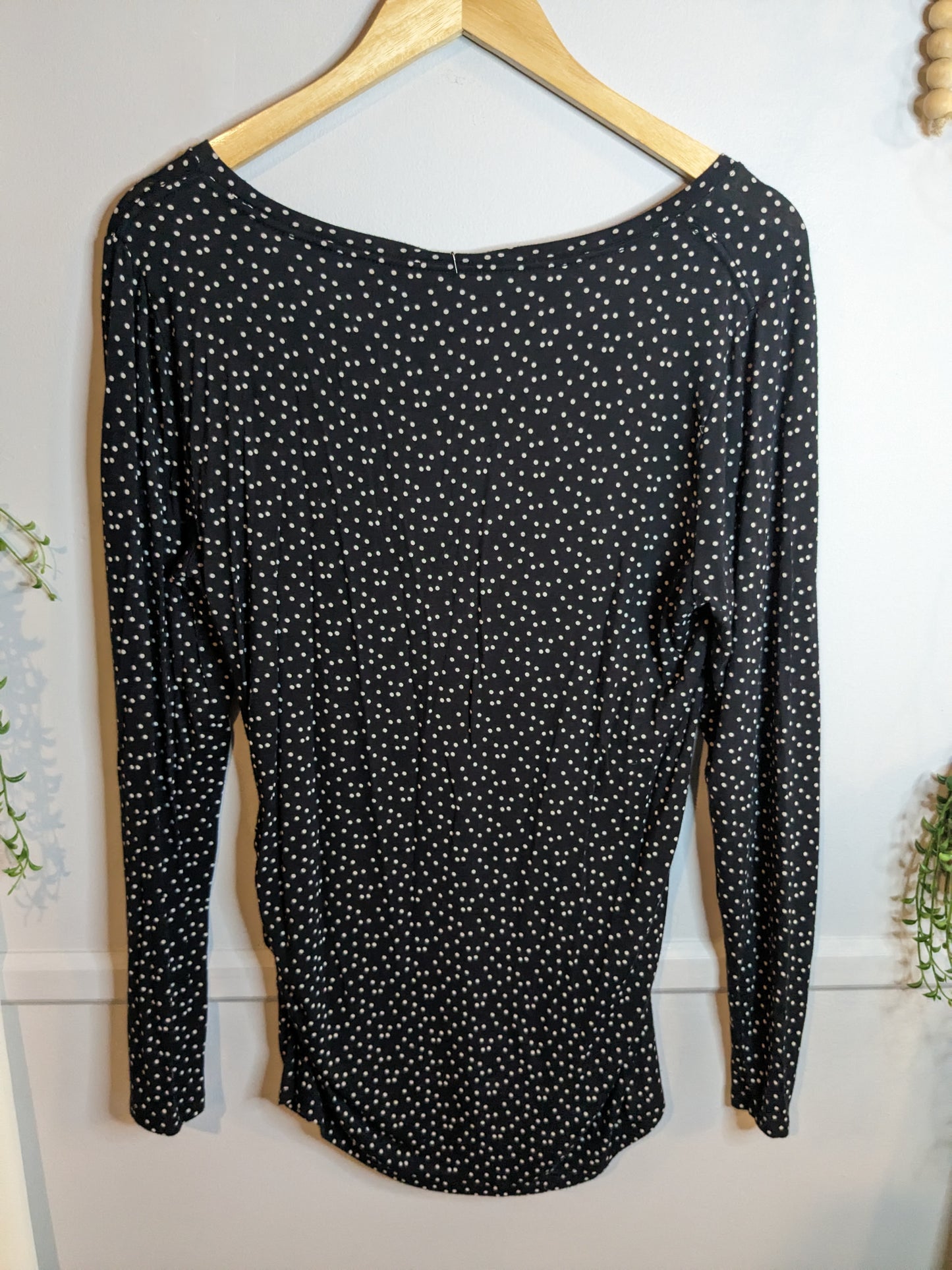 Classic fitted round neck LS tee, Multi