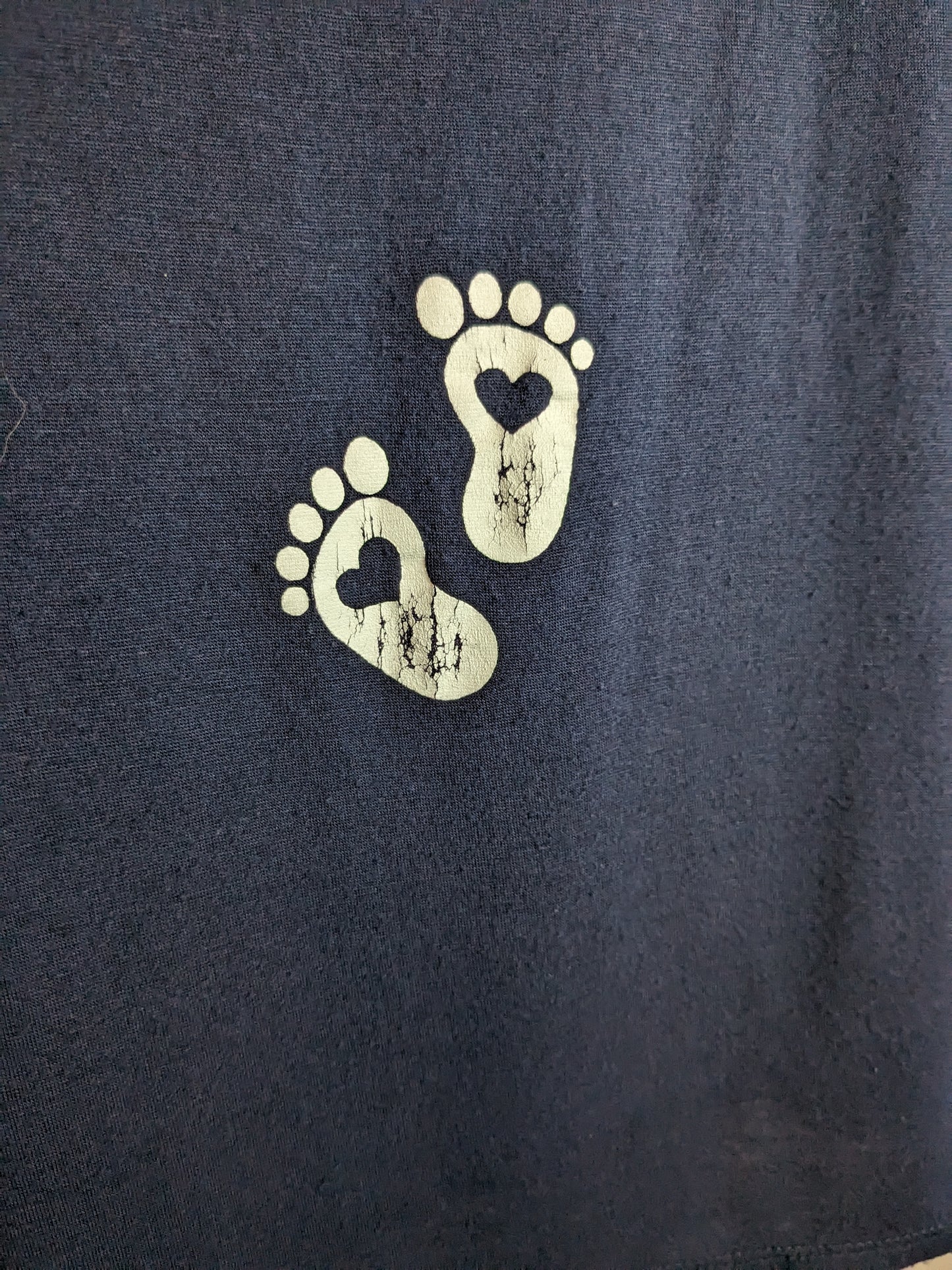 '#bumplife' fitted graphic SS tee, Navy