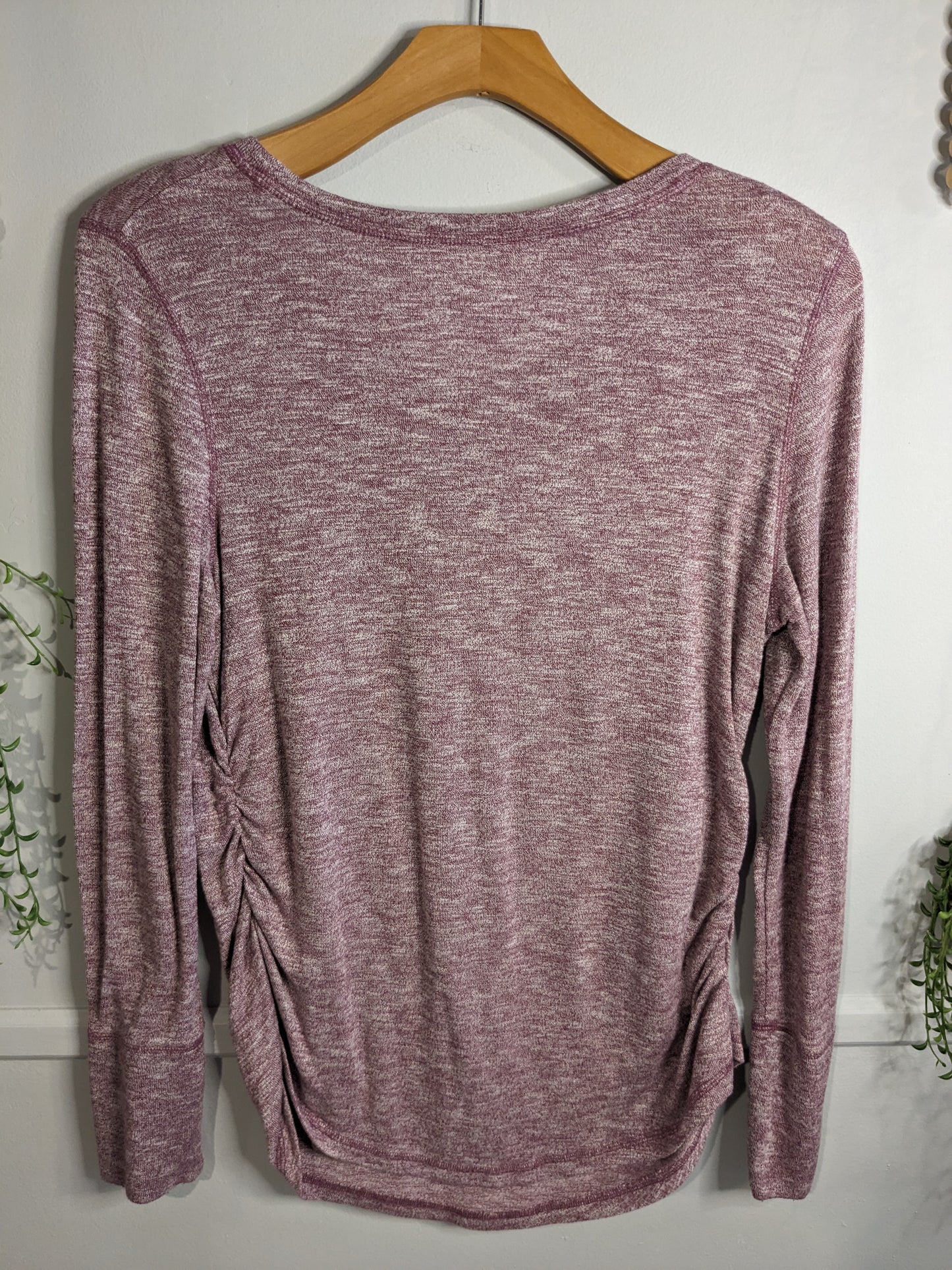 Active scoop neck knit LS tee, Multi