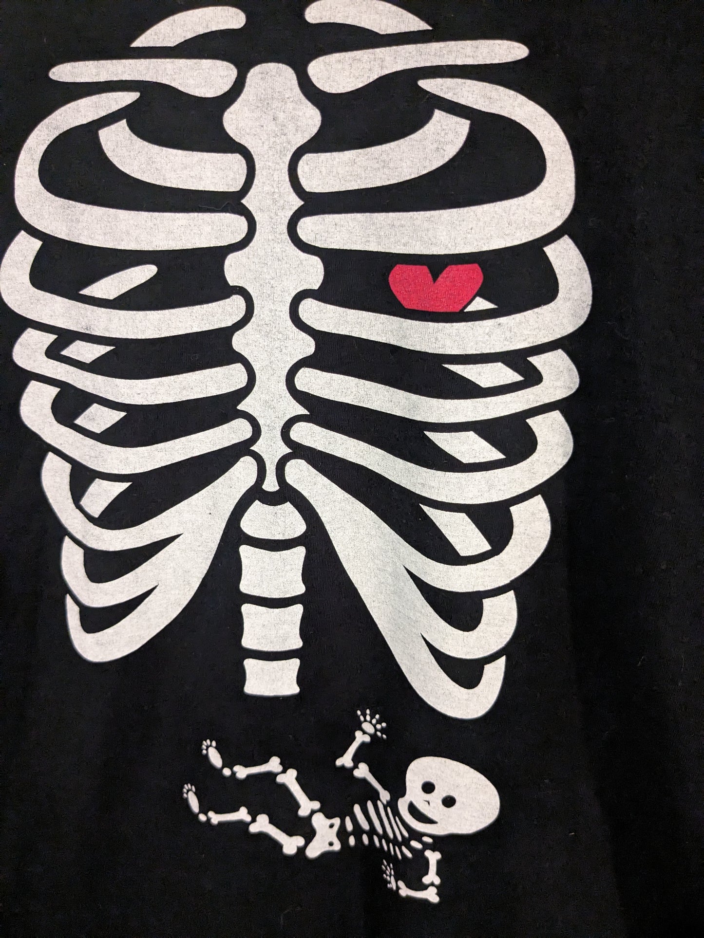 Baby skeleton graphic SS tee, Black