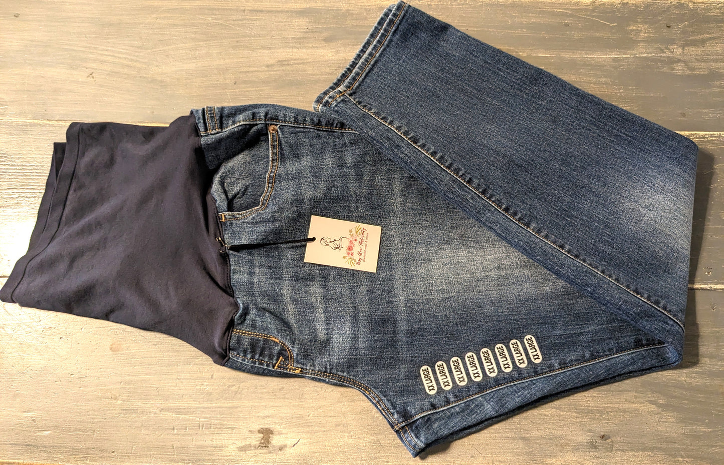 Full panel 29" bootcut jeans, Multi wash