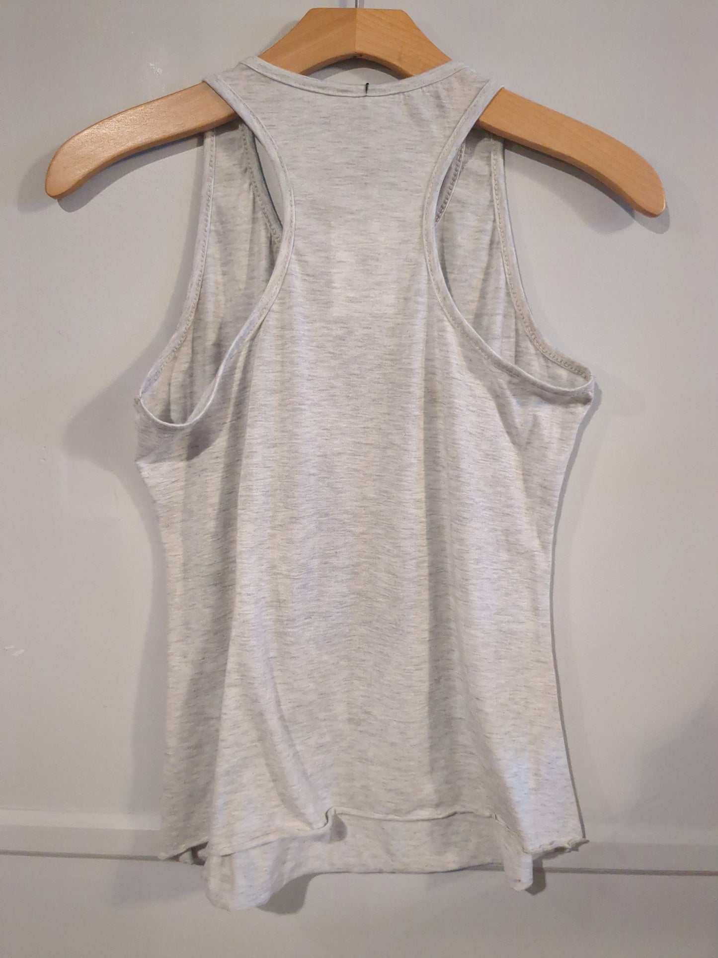 'pregasaurus' graphic racerback tank, Light grey