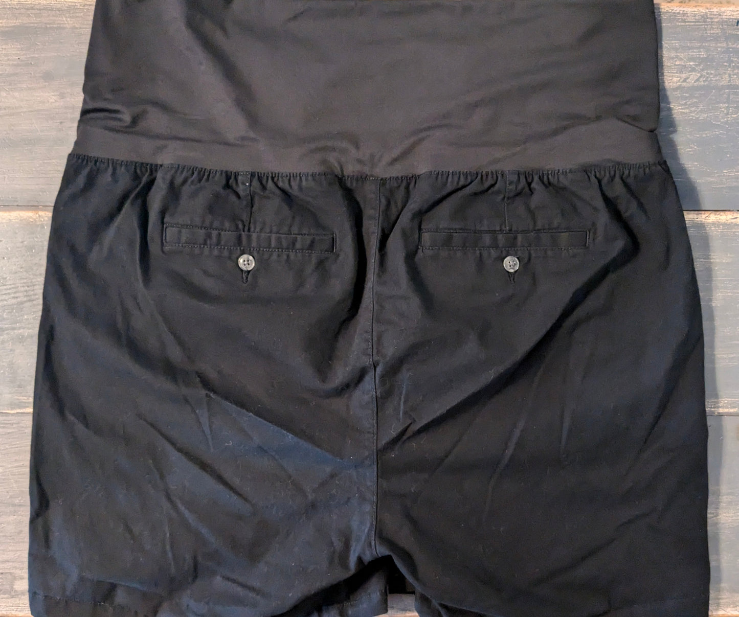 Mid panel casual 6.5" pocket shorts, Black