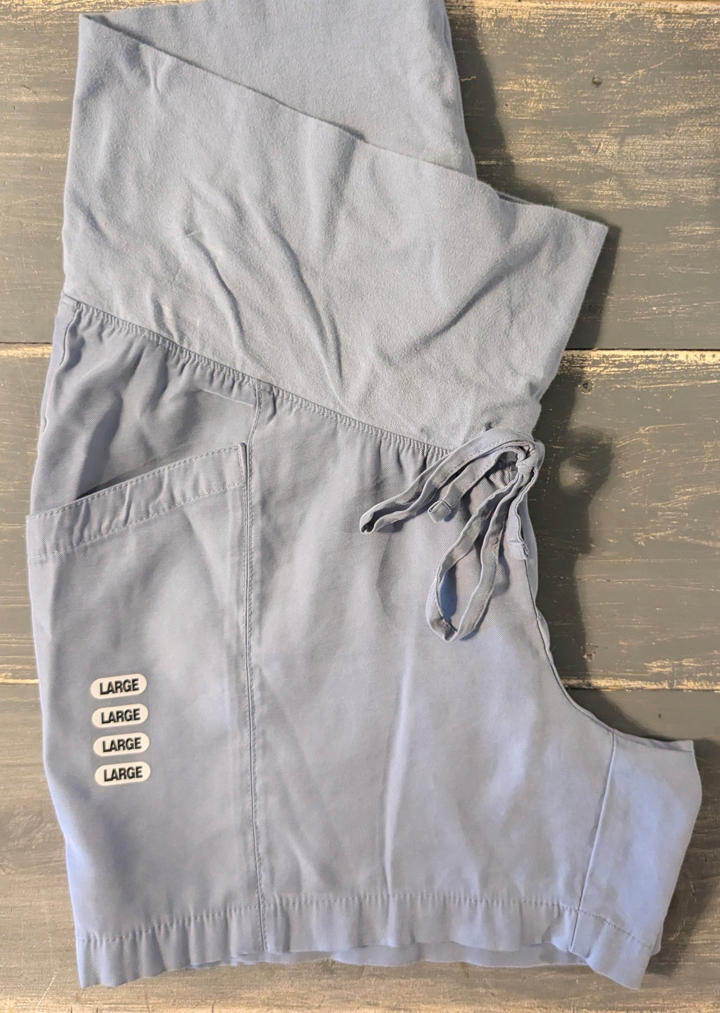 Mid panel 5" casual shorts w/ pockets, Dusty blue