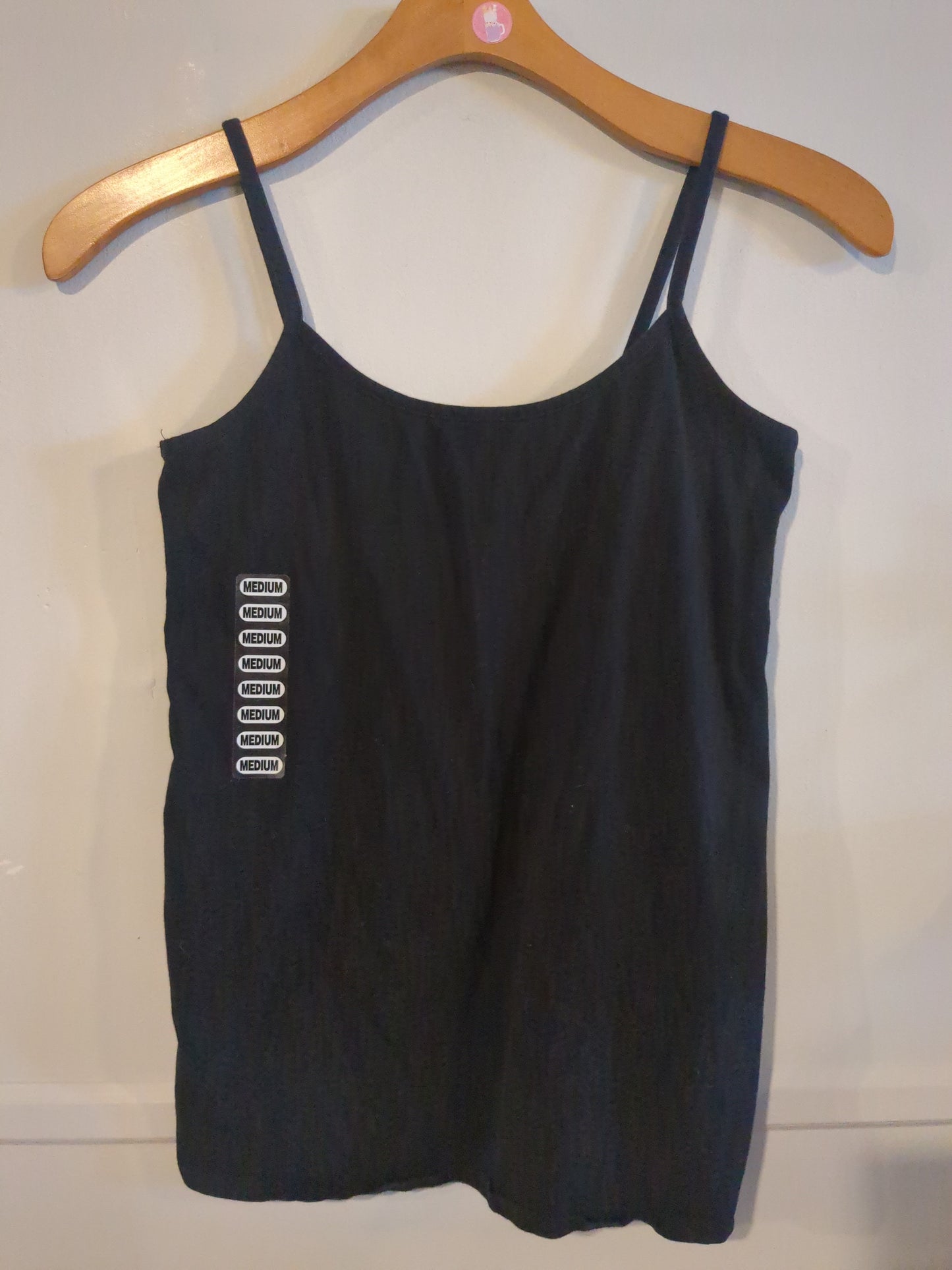 Basic strappy cotton cami, Multi