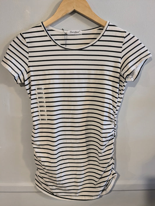 Essential fitted SS round neck tee, Multi