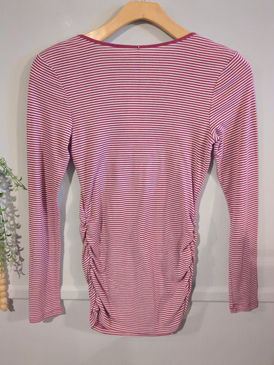 Classic fitted scoop neck LS tee, Multi