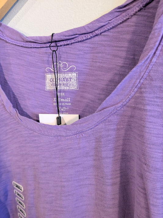 Essential fitted scoop neck SS tee, Grape