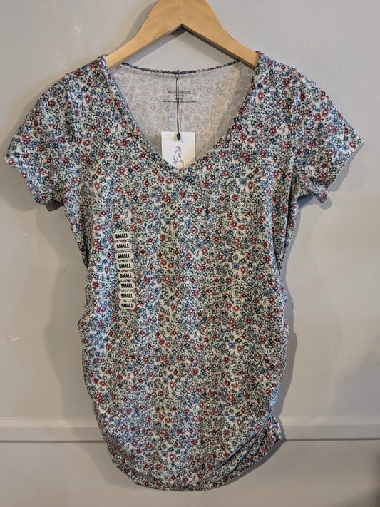 Essential fitted v-neck SS tee, Multi