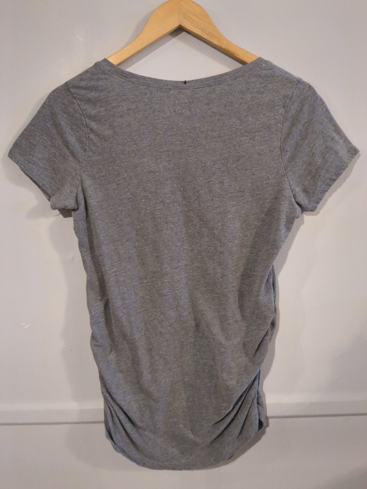 'Adding a little more LOVE to our family' SS graphic tee, Grey