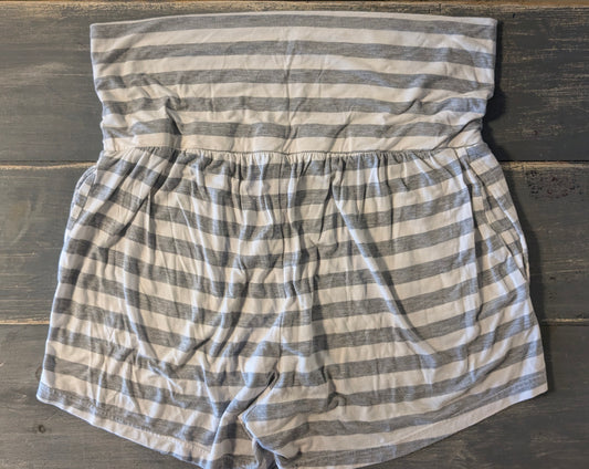 Mid panel super soft 3.5" pocket lounge shorts, White stripes
