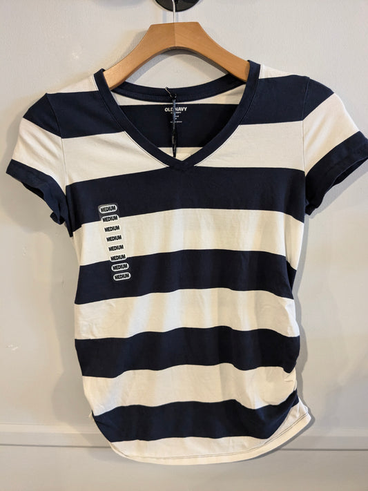 Essential fitted v-neck SS tee, Multi