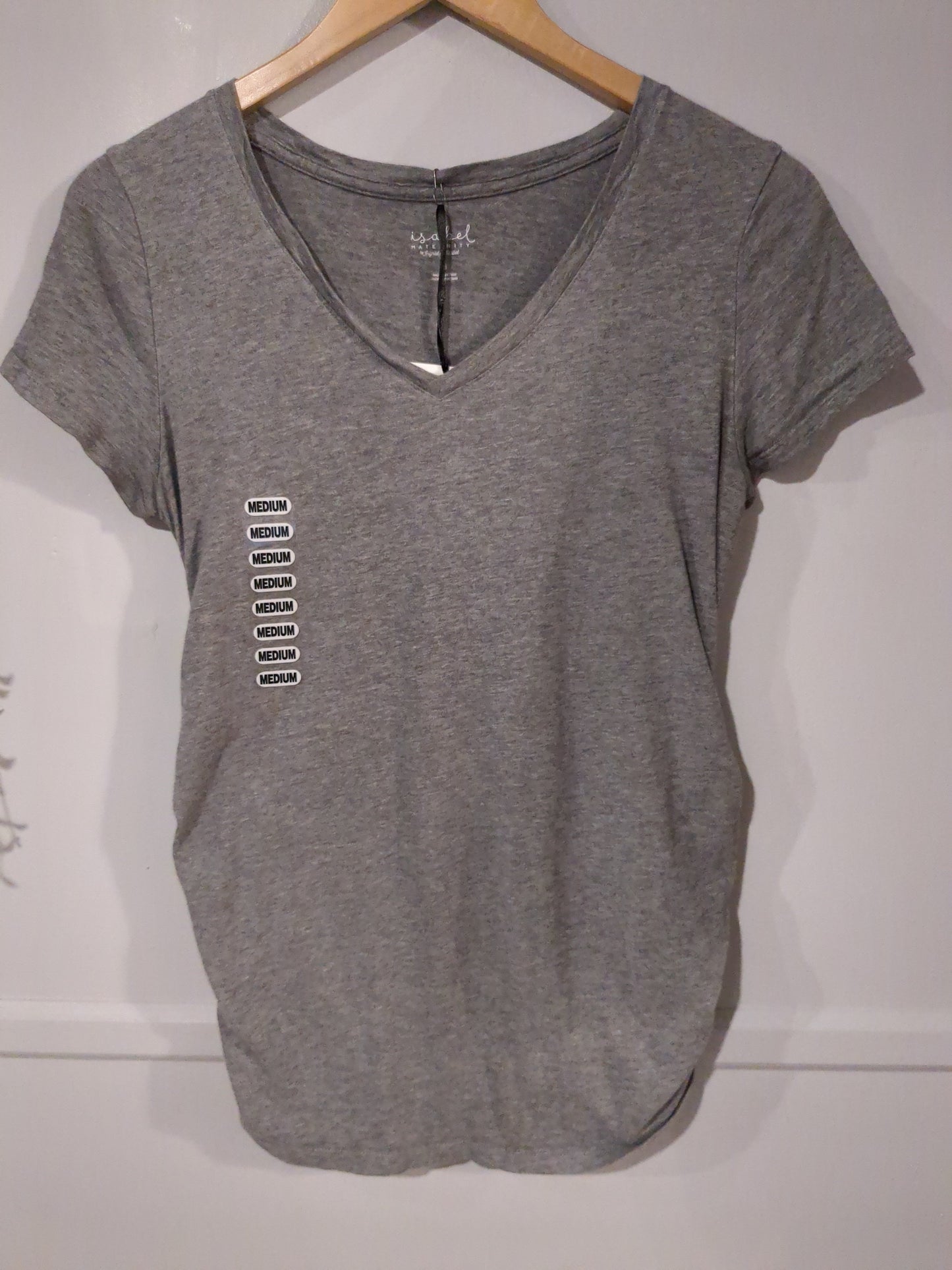Essential fitted v-neck SS tee, Multi