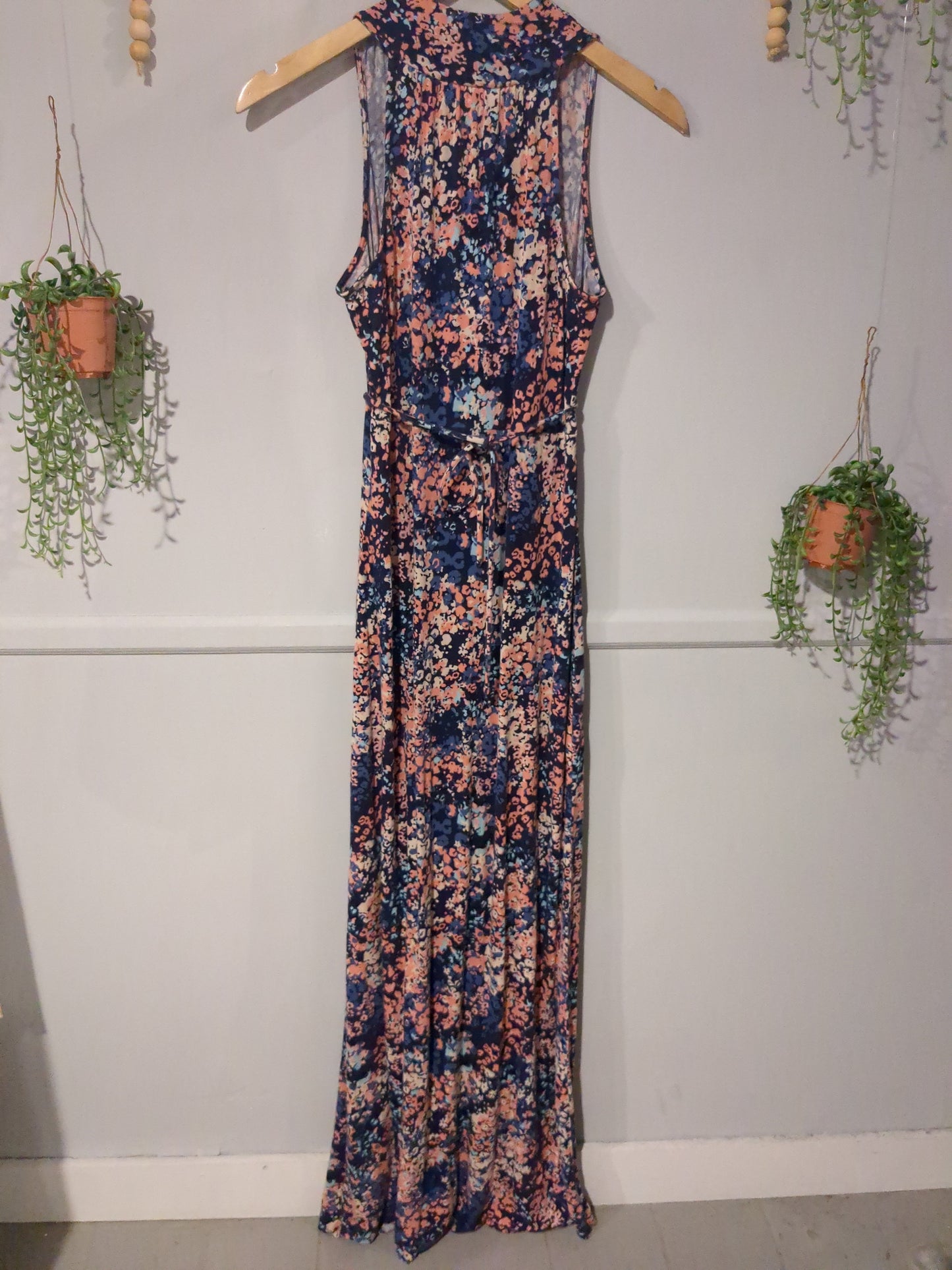 Classic crisscross tank maxi dress, Multi -NF