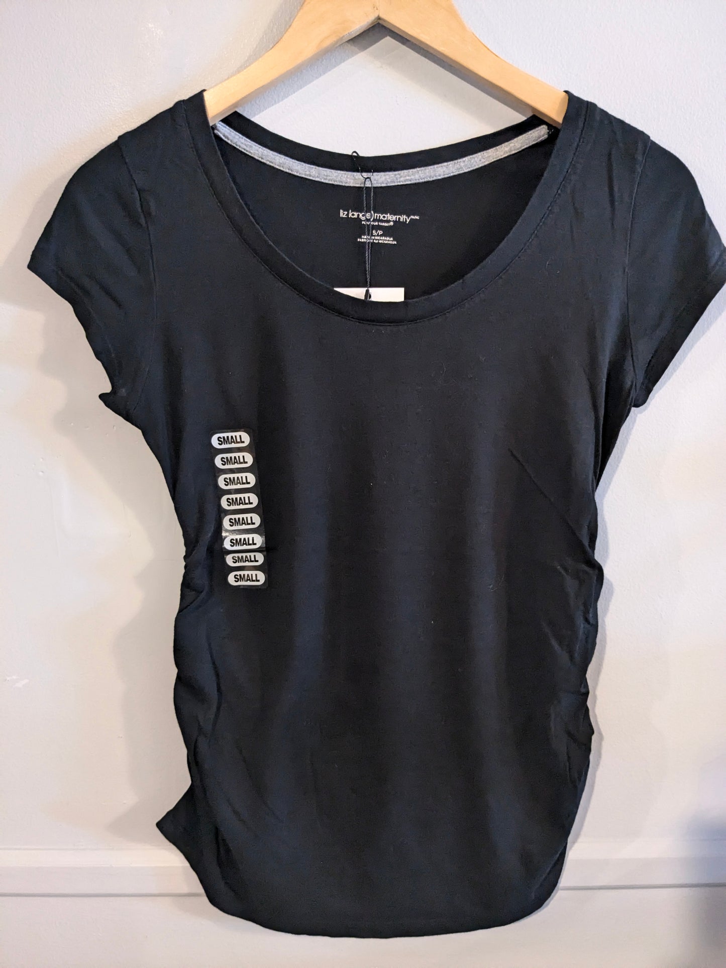 Essential fitted scoop neck SS tee, Multi