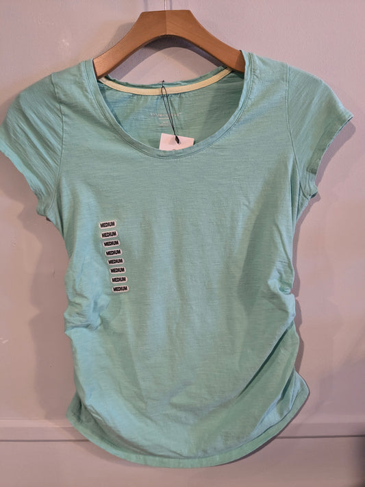 Essential fitted scoop neck SS tee, Multi