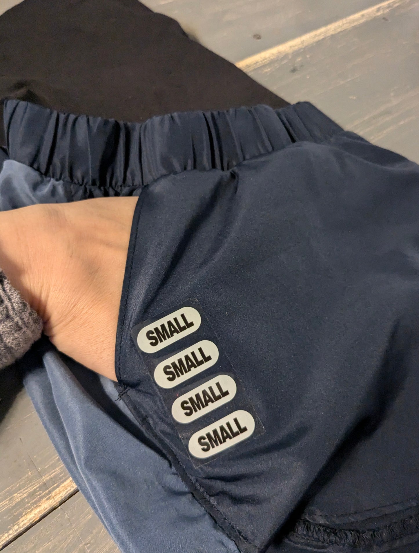 Full panel 4" active shorts, Navy