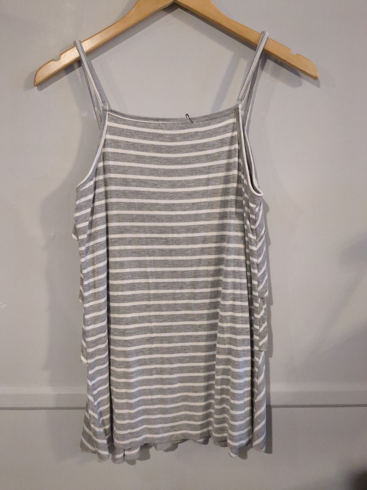 Tiered ruffles hidden v-neck nursing tank, Multi -NF