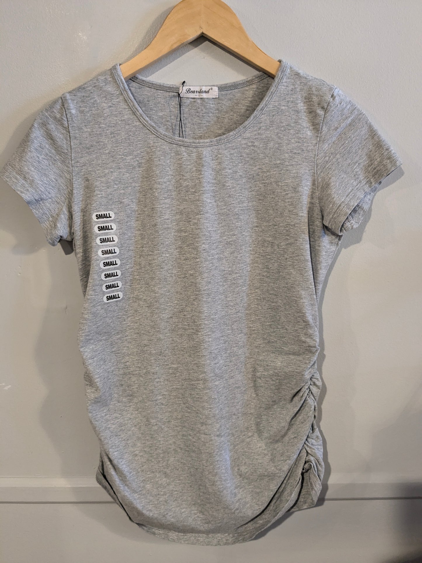 Essential fitted SS round neck tee, Multi