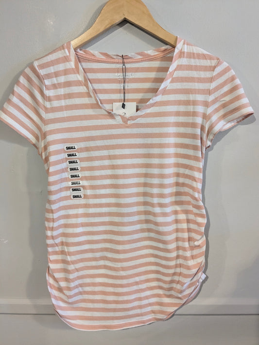 Essential fitted v-neck SS tee, Multi